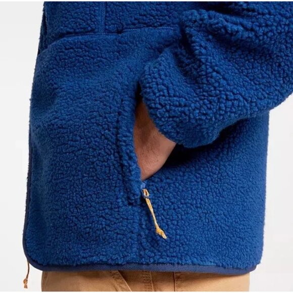 Alpine Design Mens Jacket Size Small Blue Sherpa Teddy Outdoor Camp Cabin Soft - Picture 9 of 15